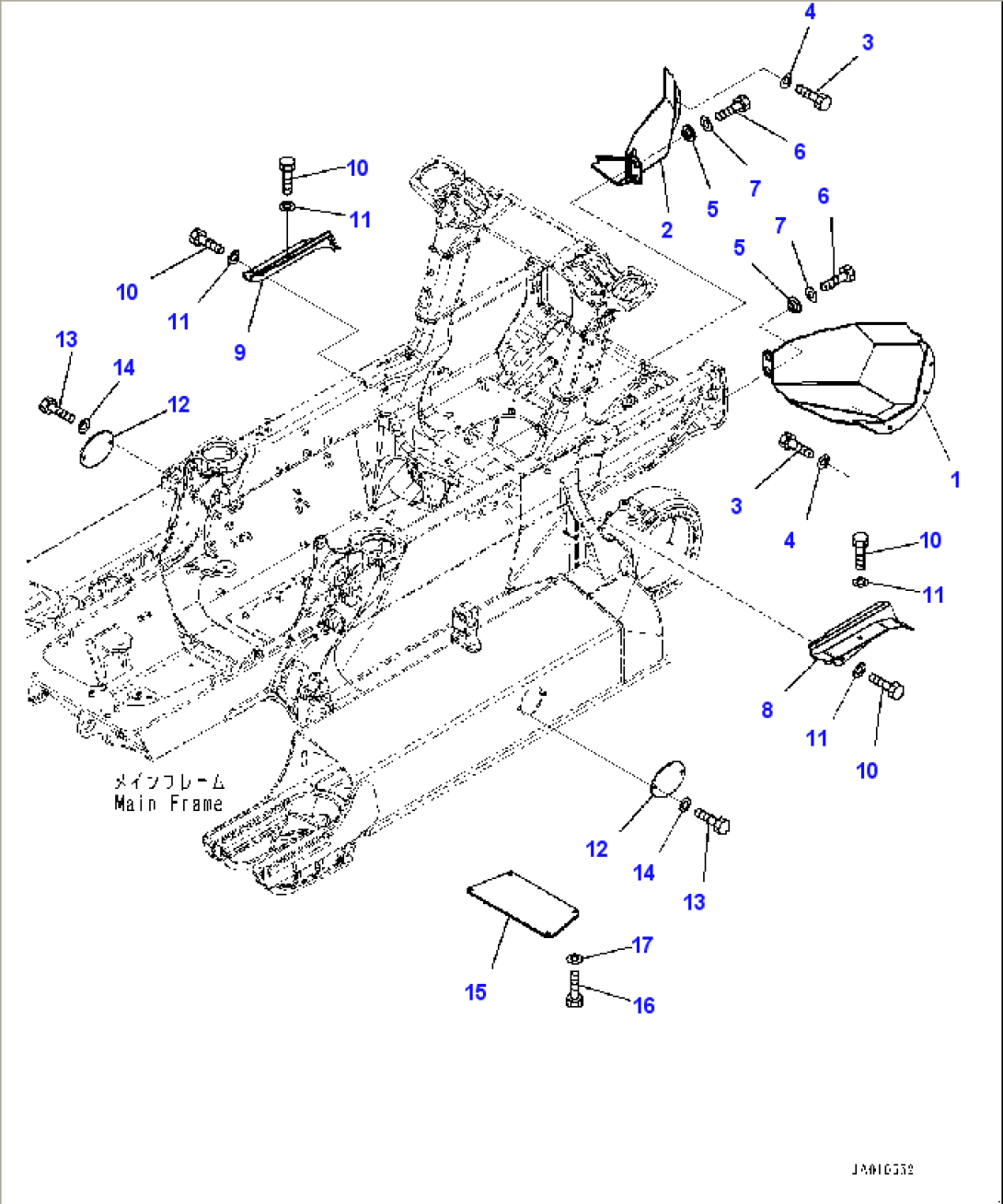 Track Frame Cover (#95001-)