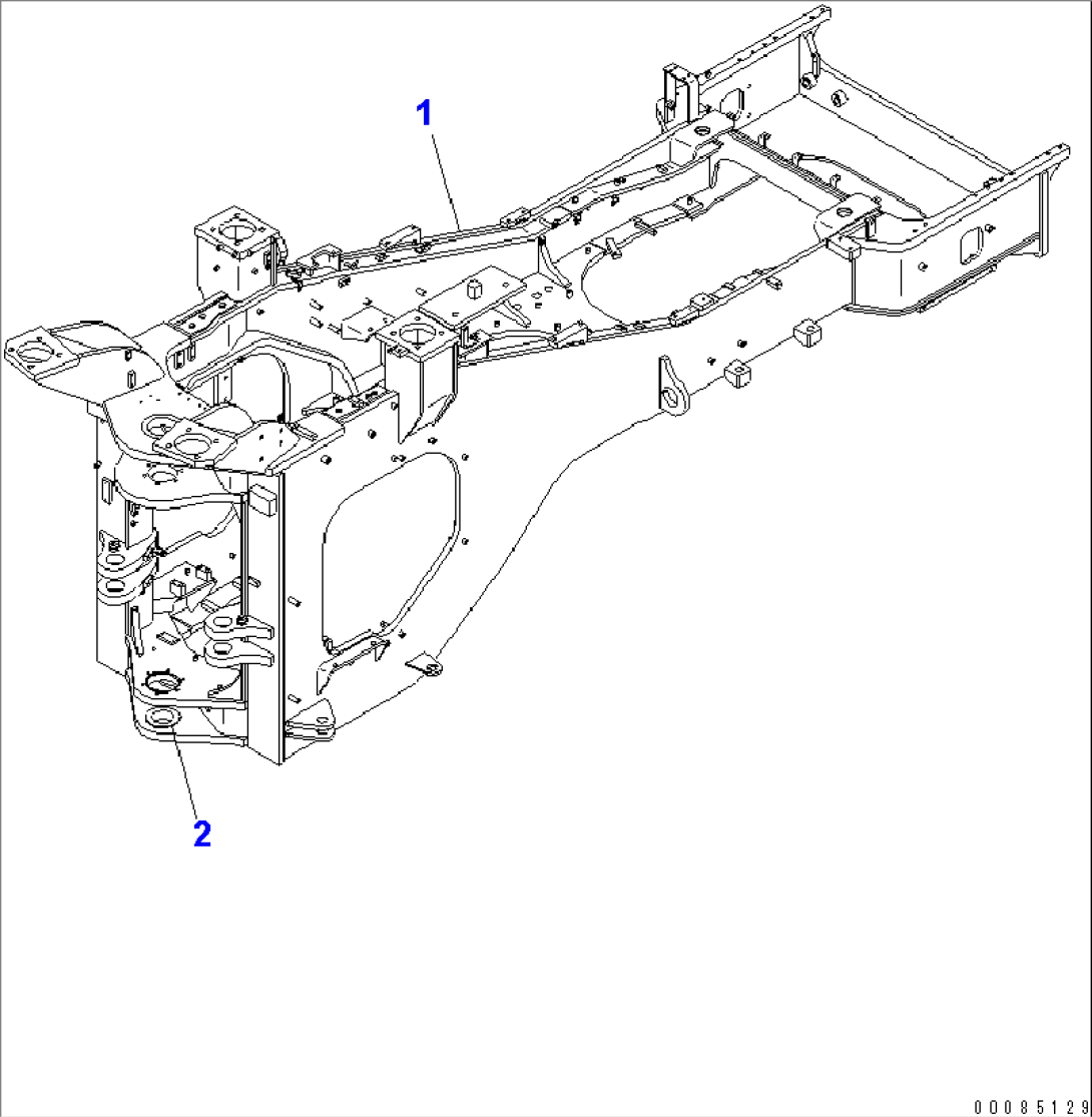 REAR FRAME (FOR PM CLINIC AND COLD SPEC.)(#55001-)