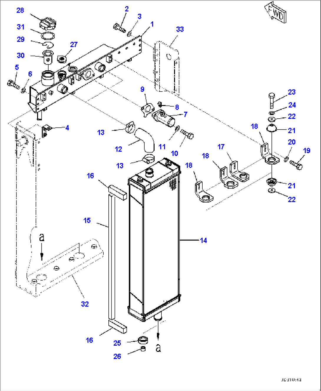 Radiator, Upper Tank (#20003-20024)
