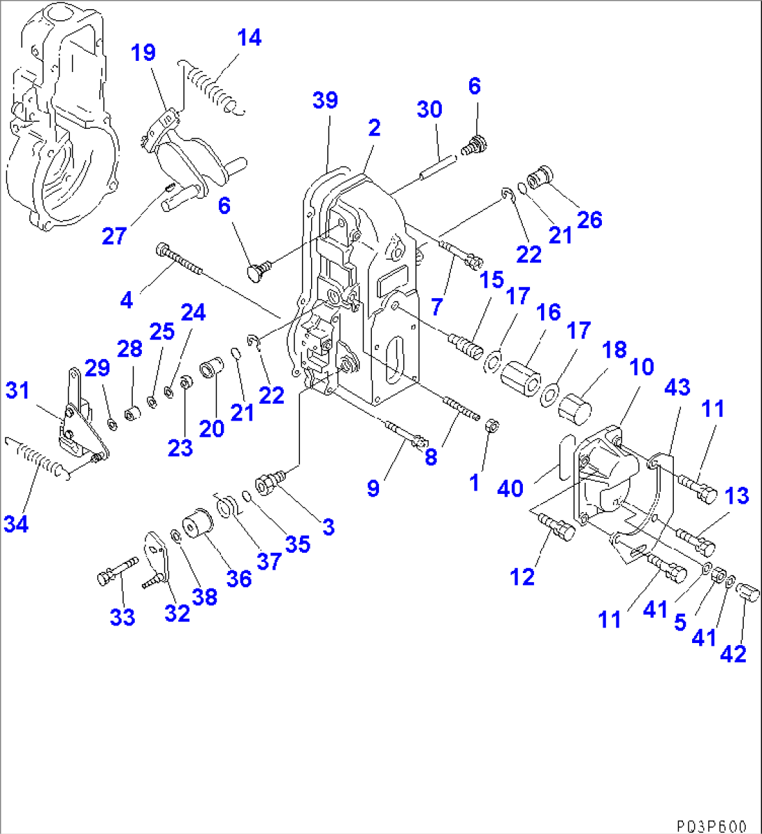 FUEL INJECTION PUMP (GOVERNOR) (2/2) (INNER PARTS)