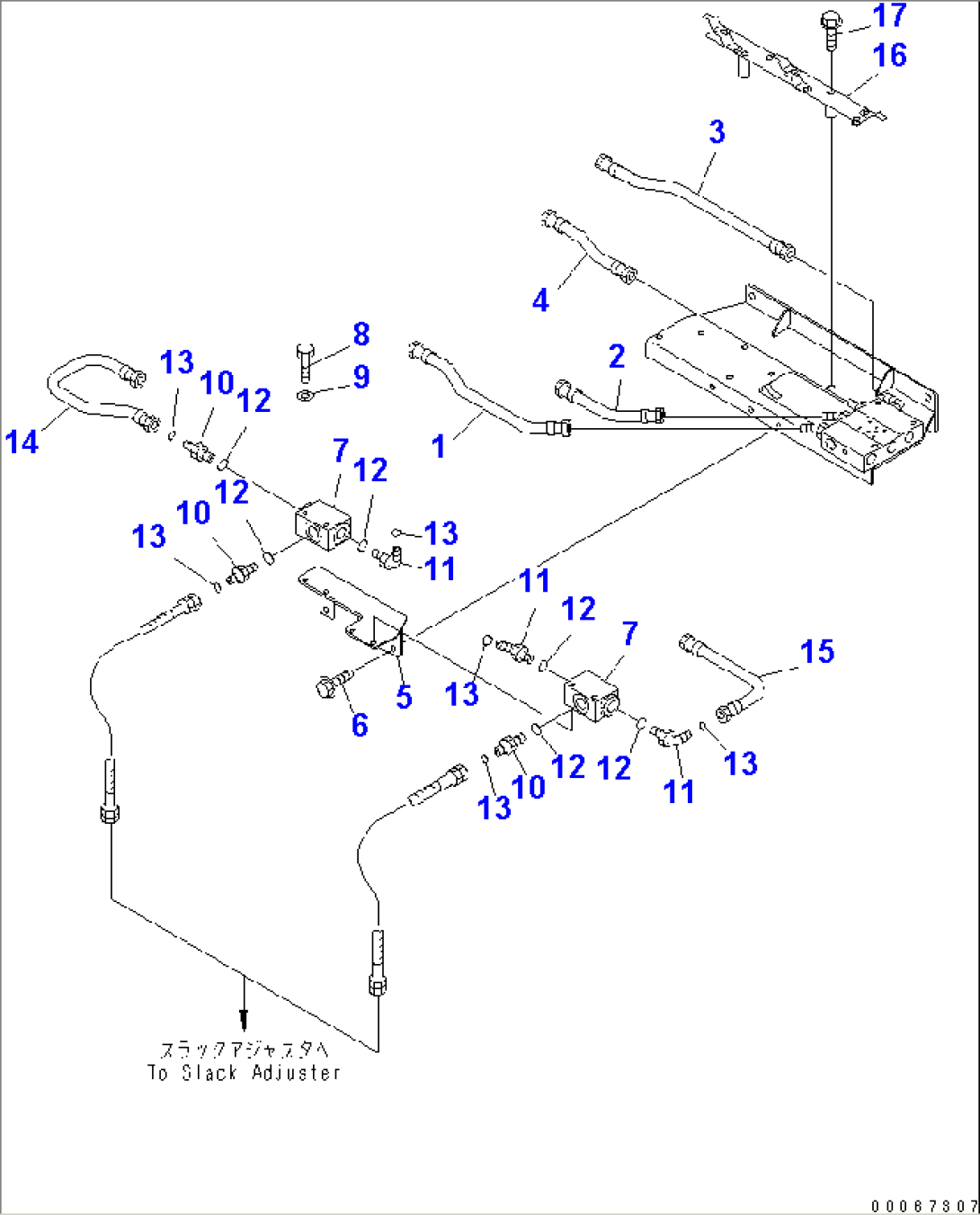 ASR/ABS CHASSIS (ASR VALVE) (HYDRAULIC PIPING)(#15340-)