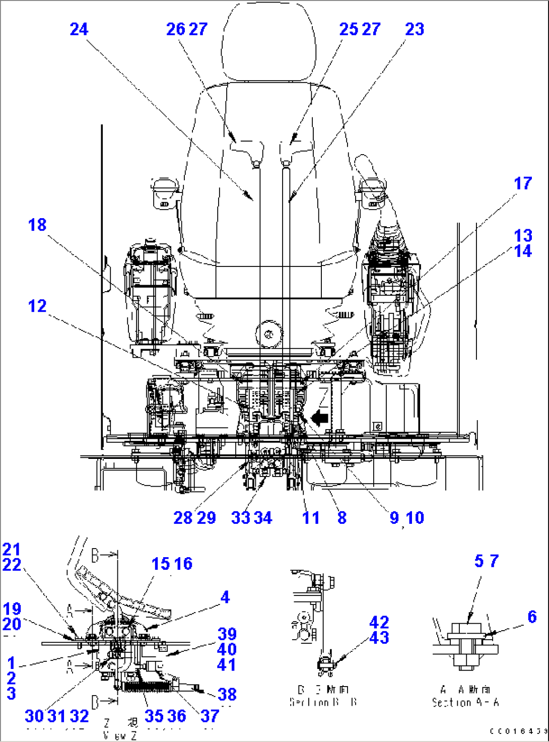 FLOOR FRAME (TRAVEL CONTROL)