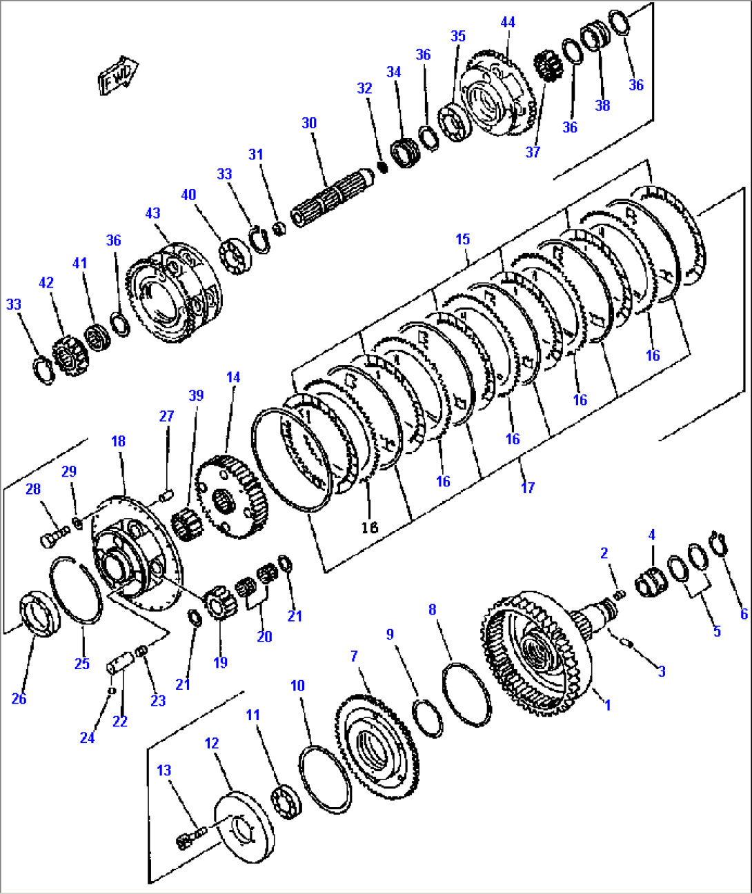 F4320-56A0 TRANSMISSION 3RD CLUTCH