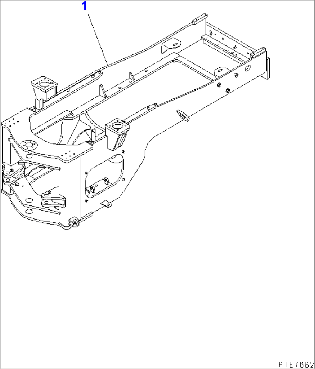 REAR FRAME (FOR LOG GRAPPLE)