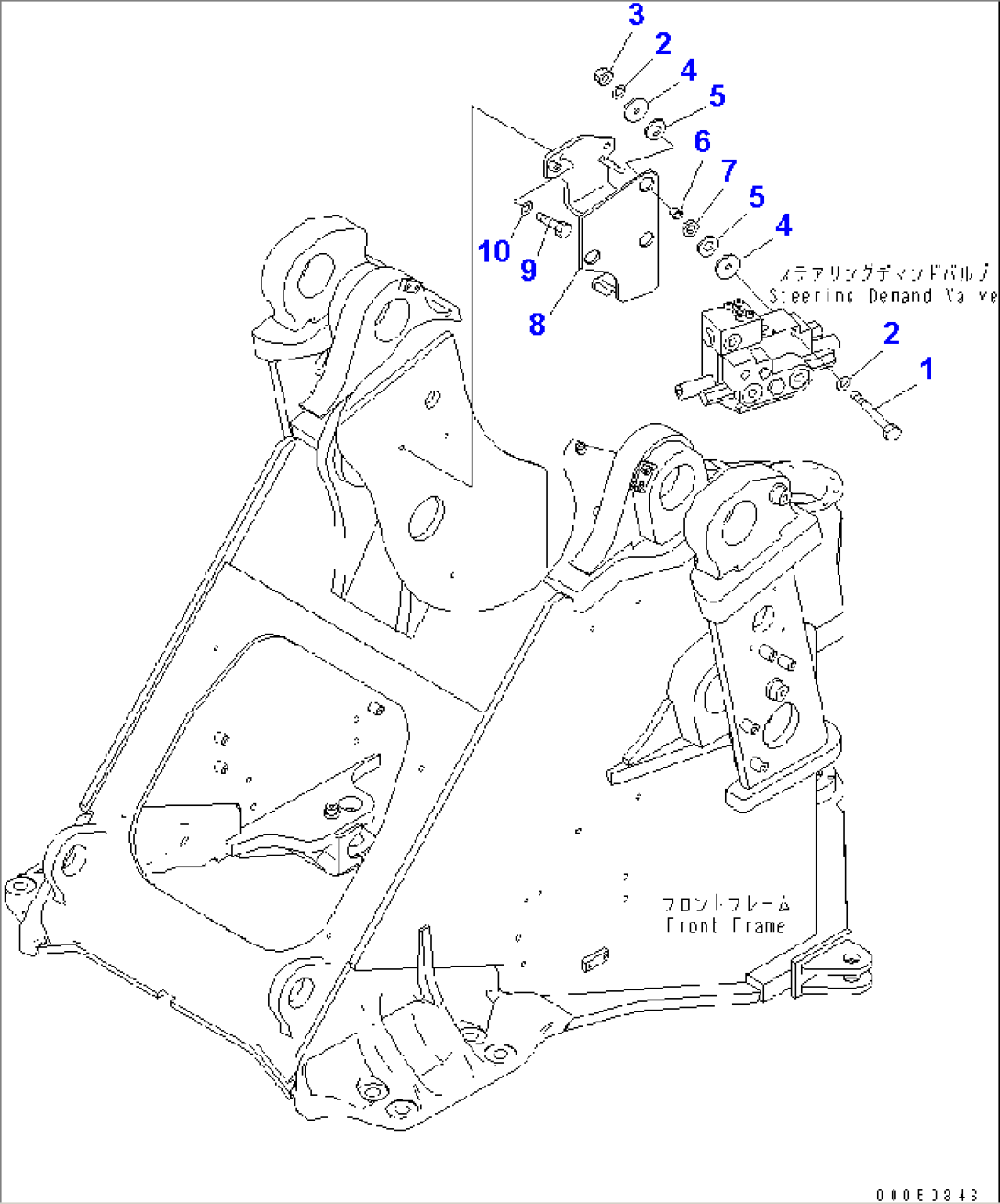 STEERING DEMAND VALVE (BRACKET)(#85001-)