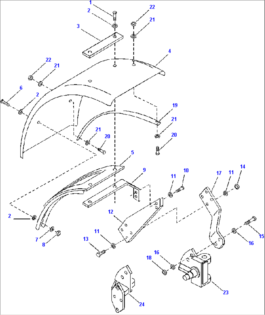 FRONT FENDERS S/N 202487 AND UP