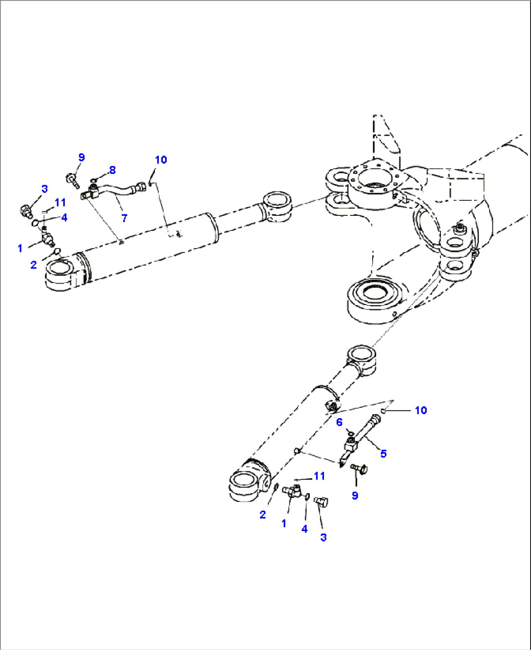 H3410-08D0 STEERING CYLINDER PIPING