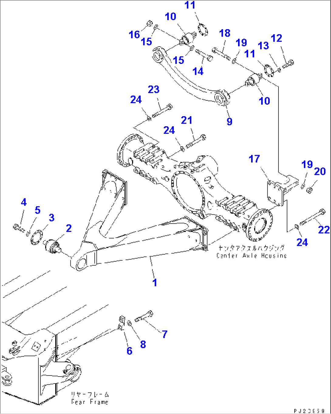 CENTER AXLE SUPPORT