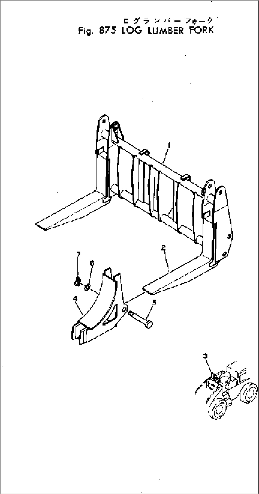 LOG LUMBER FORK