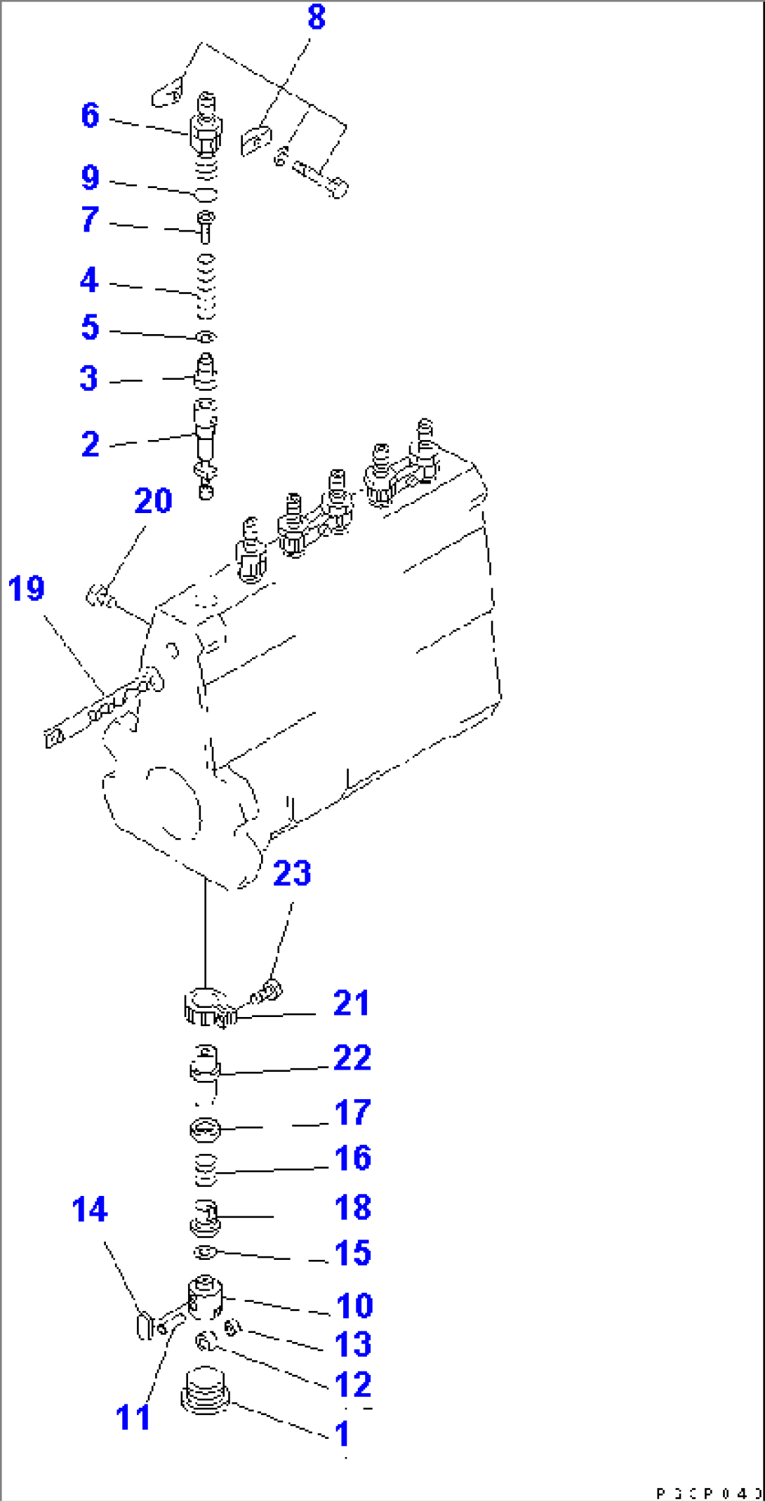 FUEL INJECTION PUMP (PUMP) (2/2) (FOR REGULATION OF EPA) (INNER PARTS)(#26236989-)