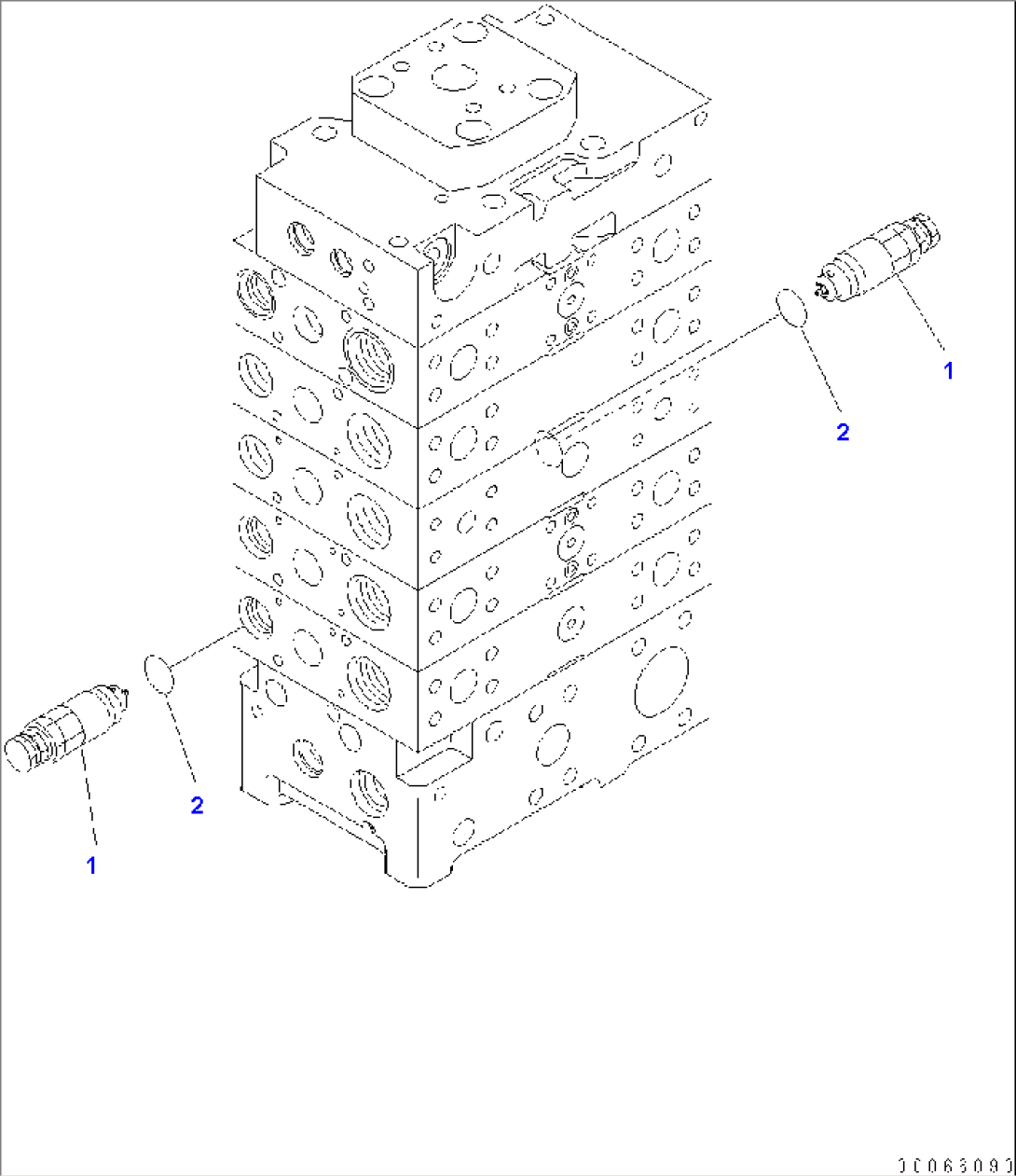 MAIN VALVE (3-SPOOL) (FOR E.C.S.S.) (6/12)