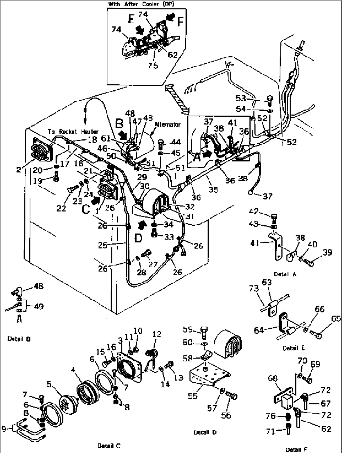 ELECTRICAL SYSTEM (2/3) (FOR ROCKET HEATER)(#12626-)