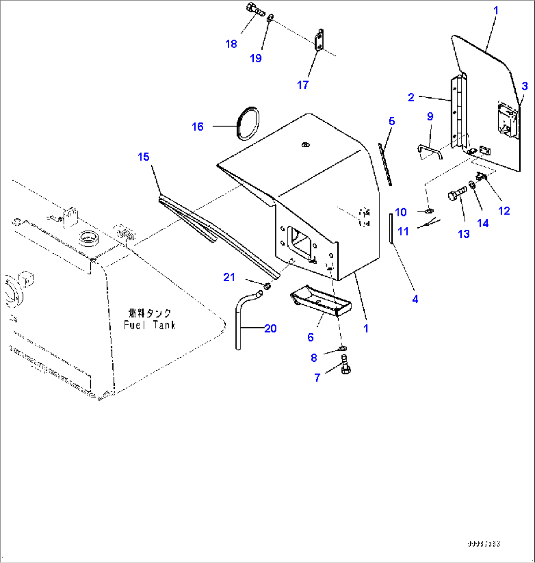 Fuel Tank Related Parts, Cover (#85077-)