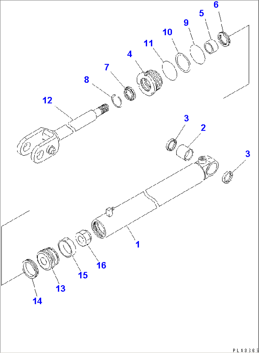 BOTH SIDE DUMP CYLINDER