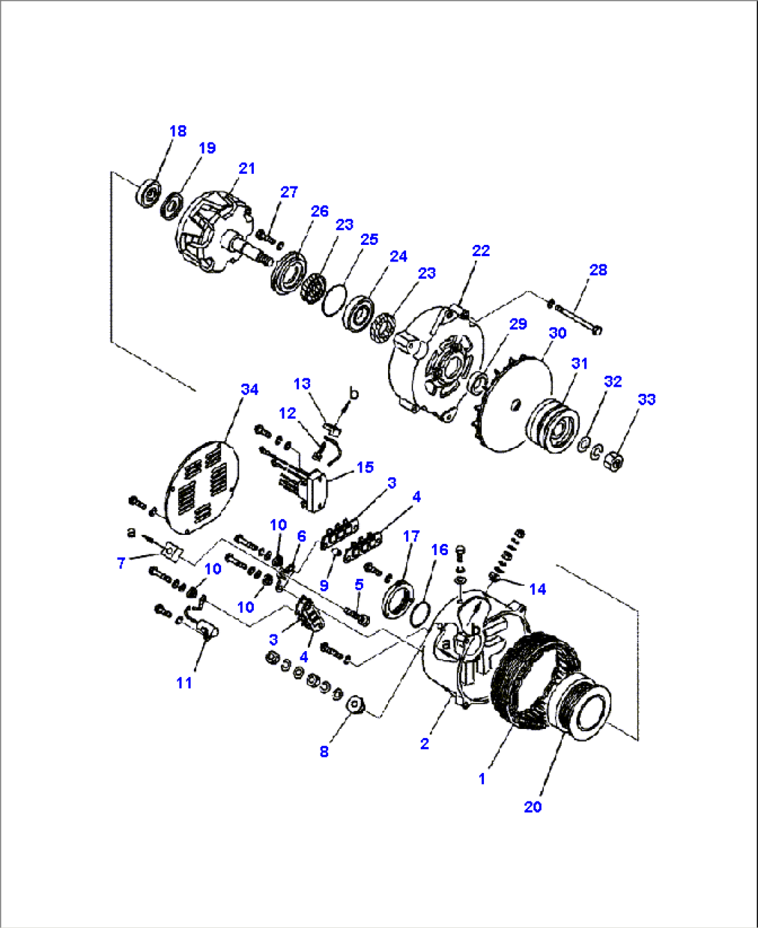 A6109-B7A2 ALTERNATOR 75 A
