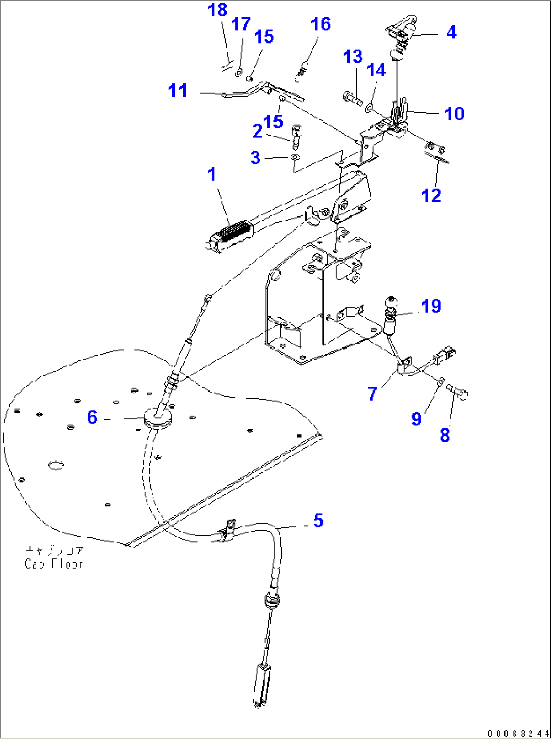 FLOOR (PARKING LEVER)