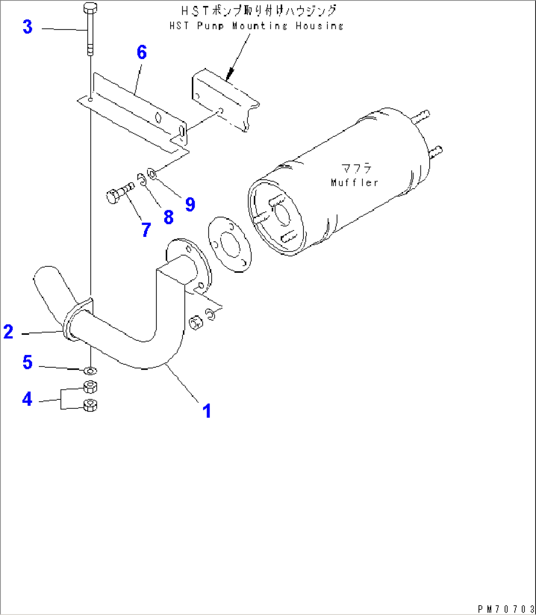 EXHAUST RELATED PARTS