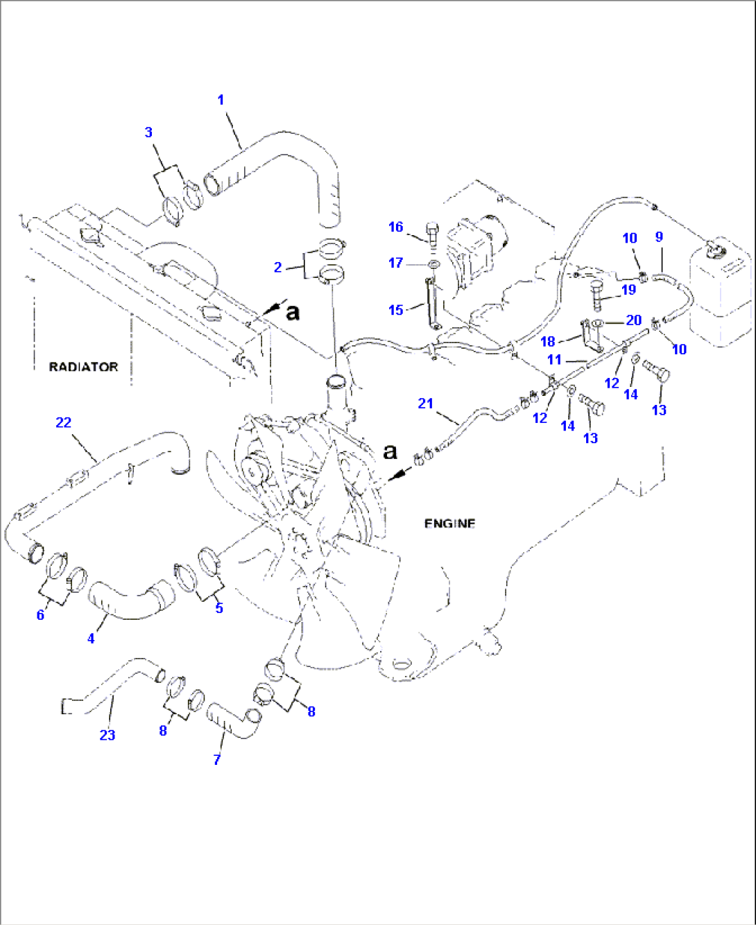 C0110-07A0 RADIATOR (1/2) COOLANT LINE