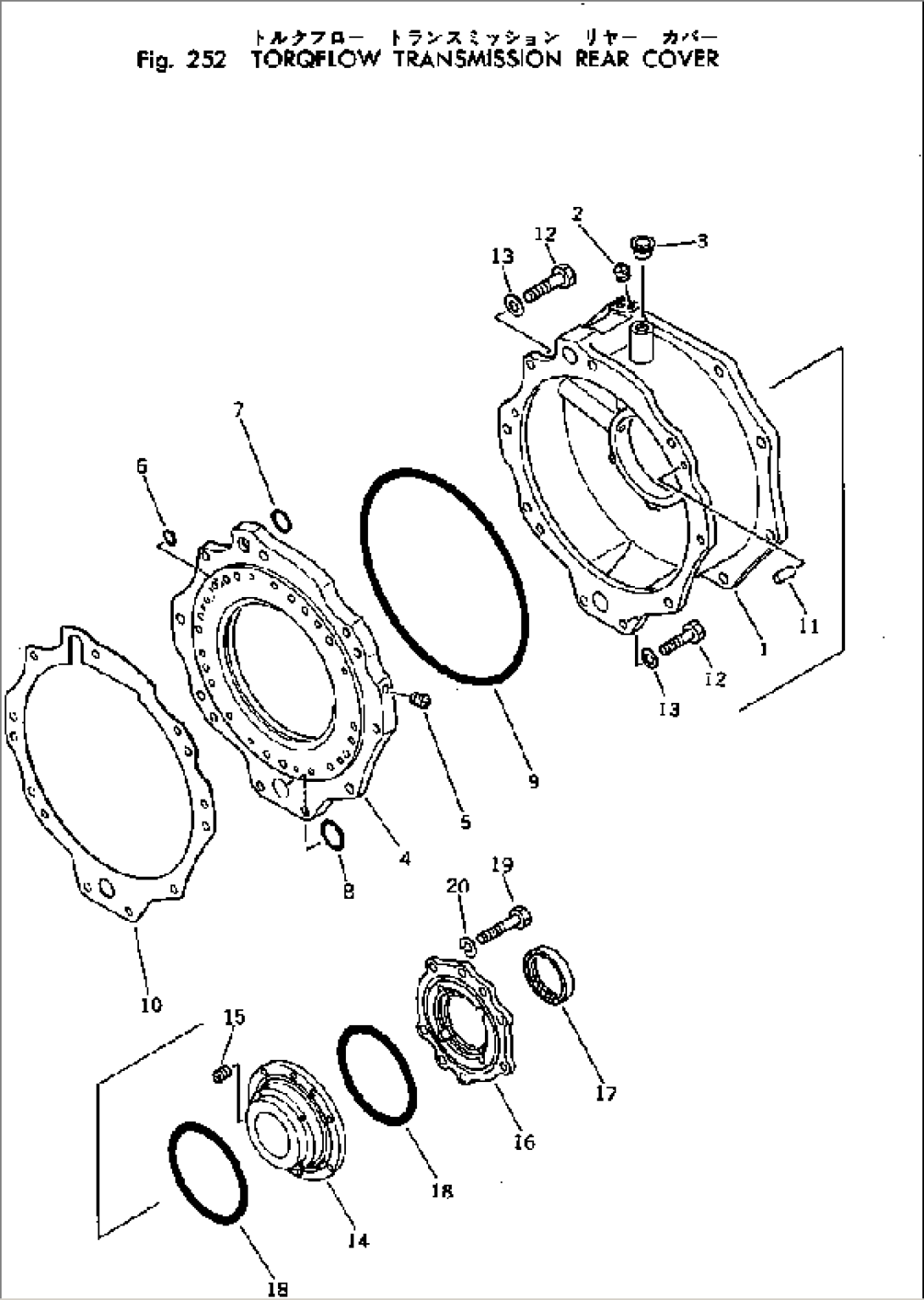 TORQFLOW TRANSMISSION REAR COVER