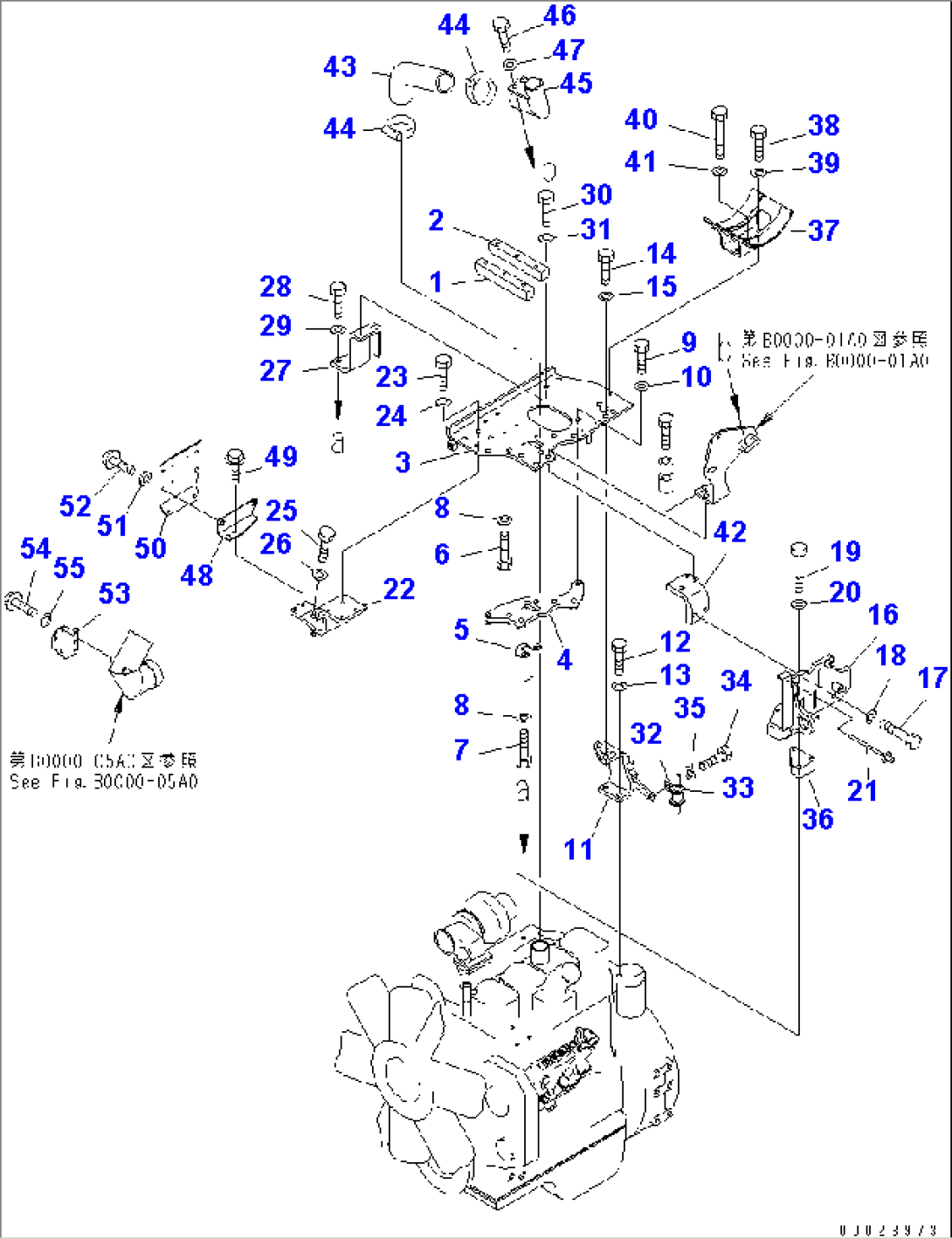 ENGINE RELATED PARTS (EXCEPT JAPAN)