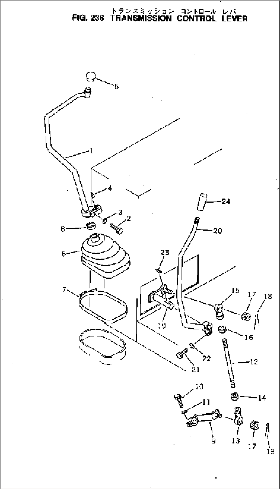 TRANSMISSION CONTROL LEVER