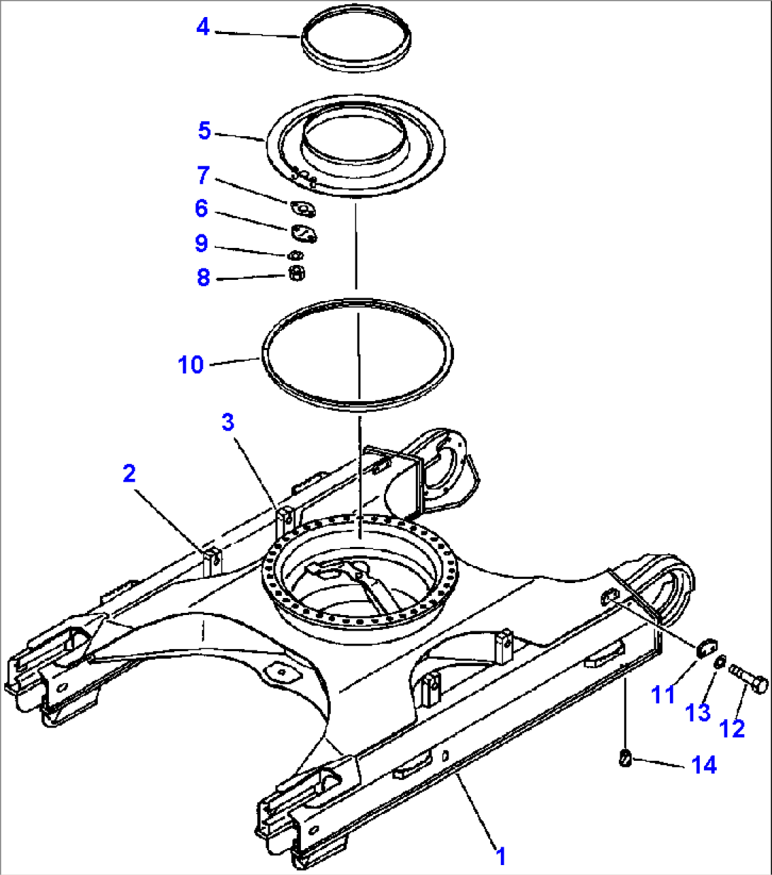 FIG NO. R1100-0103 TRACK FRAME WITH UNDER COVER