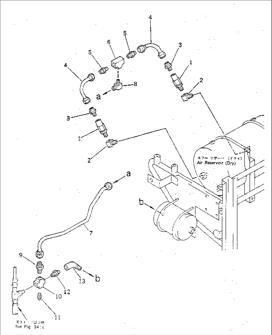 AIR PIPING (WET RESERVOIR TO DRY RESERVOIR)