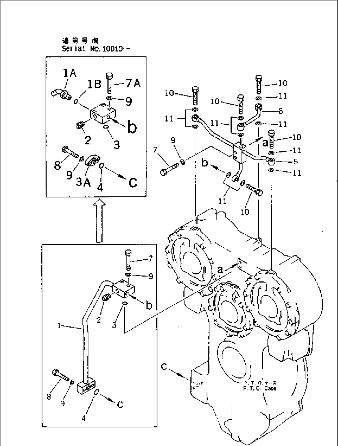 TORQUE CONVERTER (4/4)¤ PTO LUBRICATING PIPING