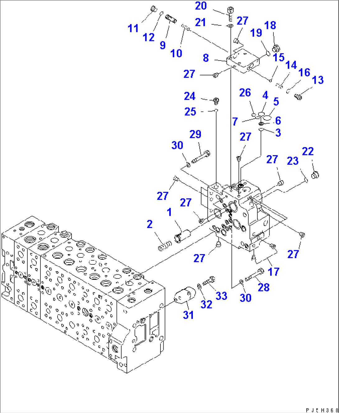 MAIN VALVE (8-SPOOL) (14/21)