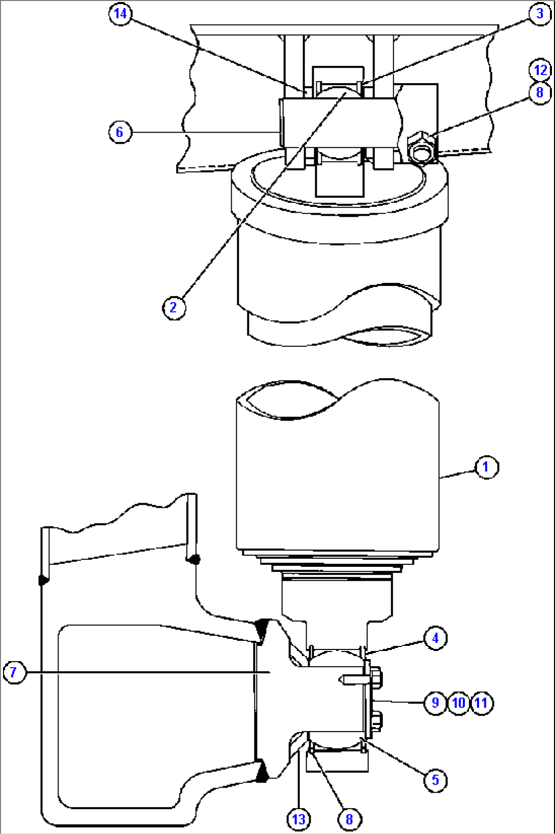 HOIST CYLINDER & MOUNTING
