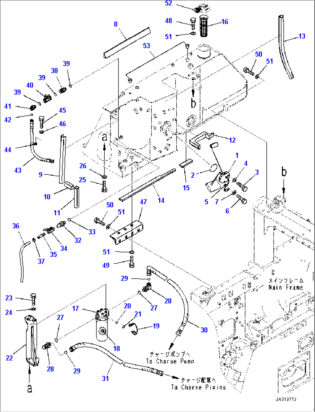 Fuel Tank, Sensor, Strainer and Charge Filter (#B60001-)