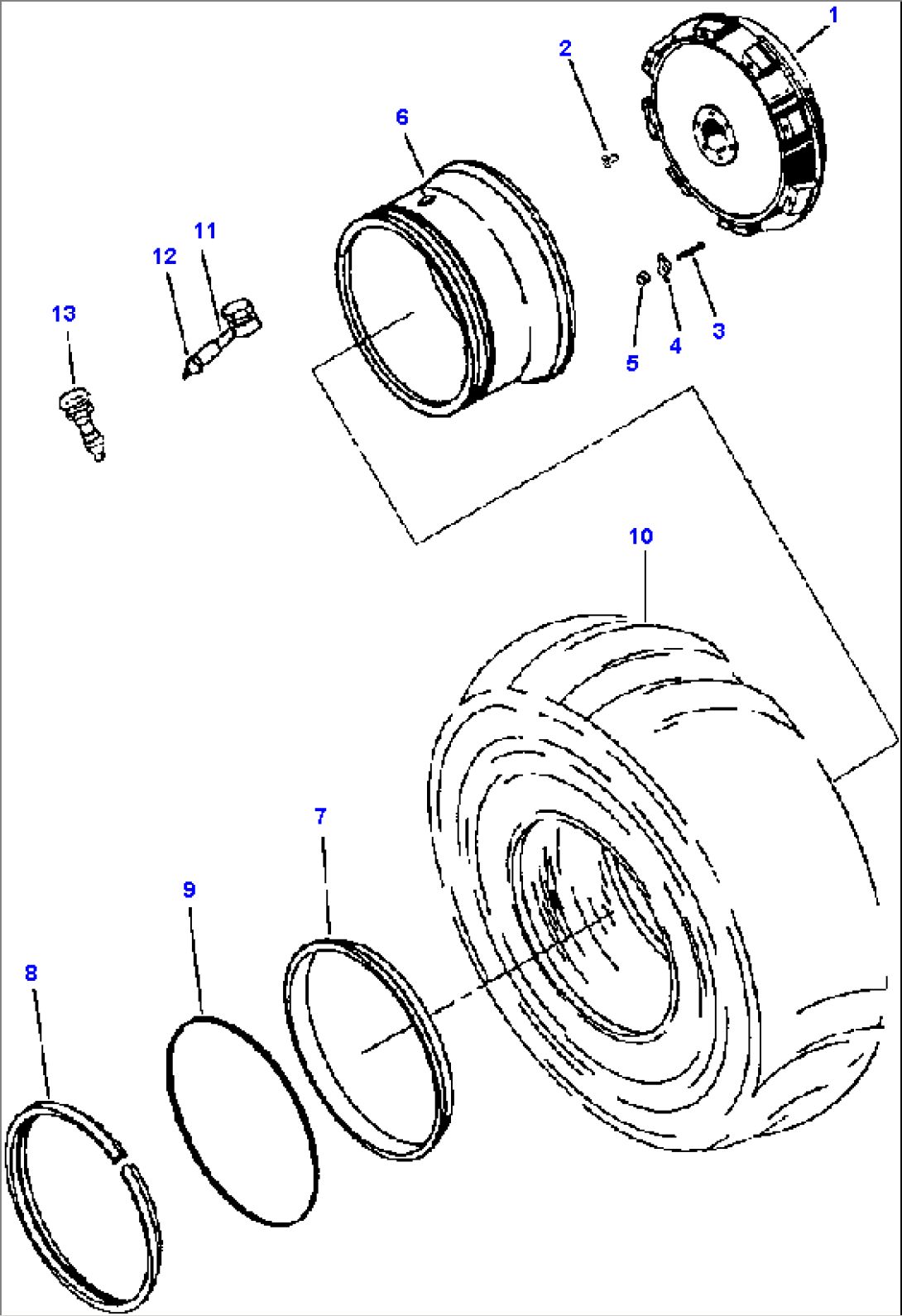 FIG. T5280-01A0 WHEELS AND RIMS