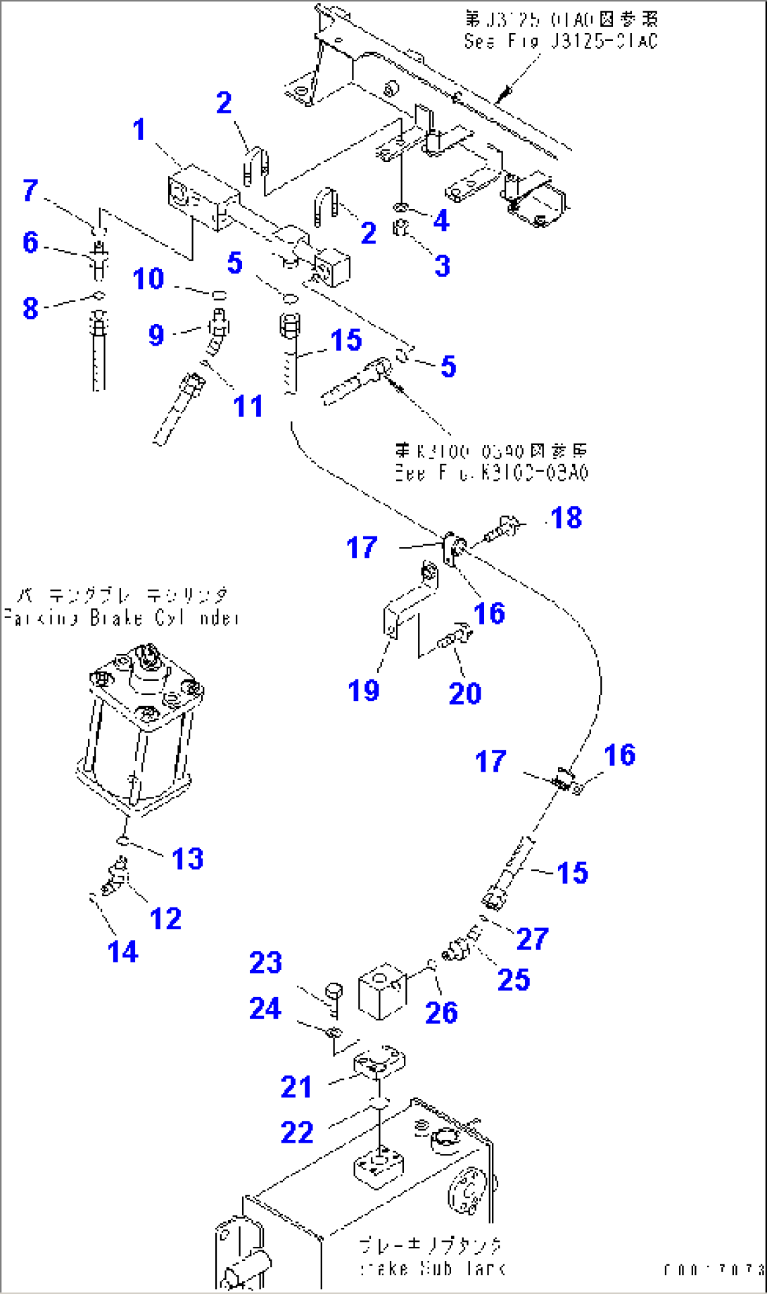 BRAKE PIPING (PROPORTIONAL VALVE TO BRAKE TANK)