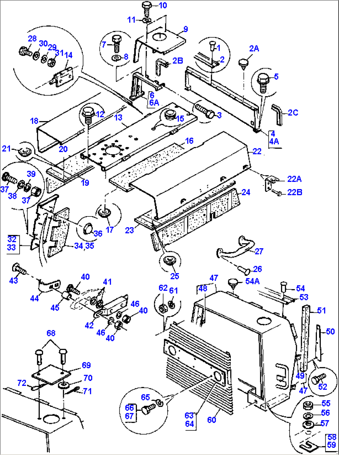 RADIATOR GUARD AND BONNET