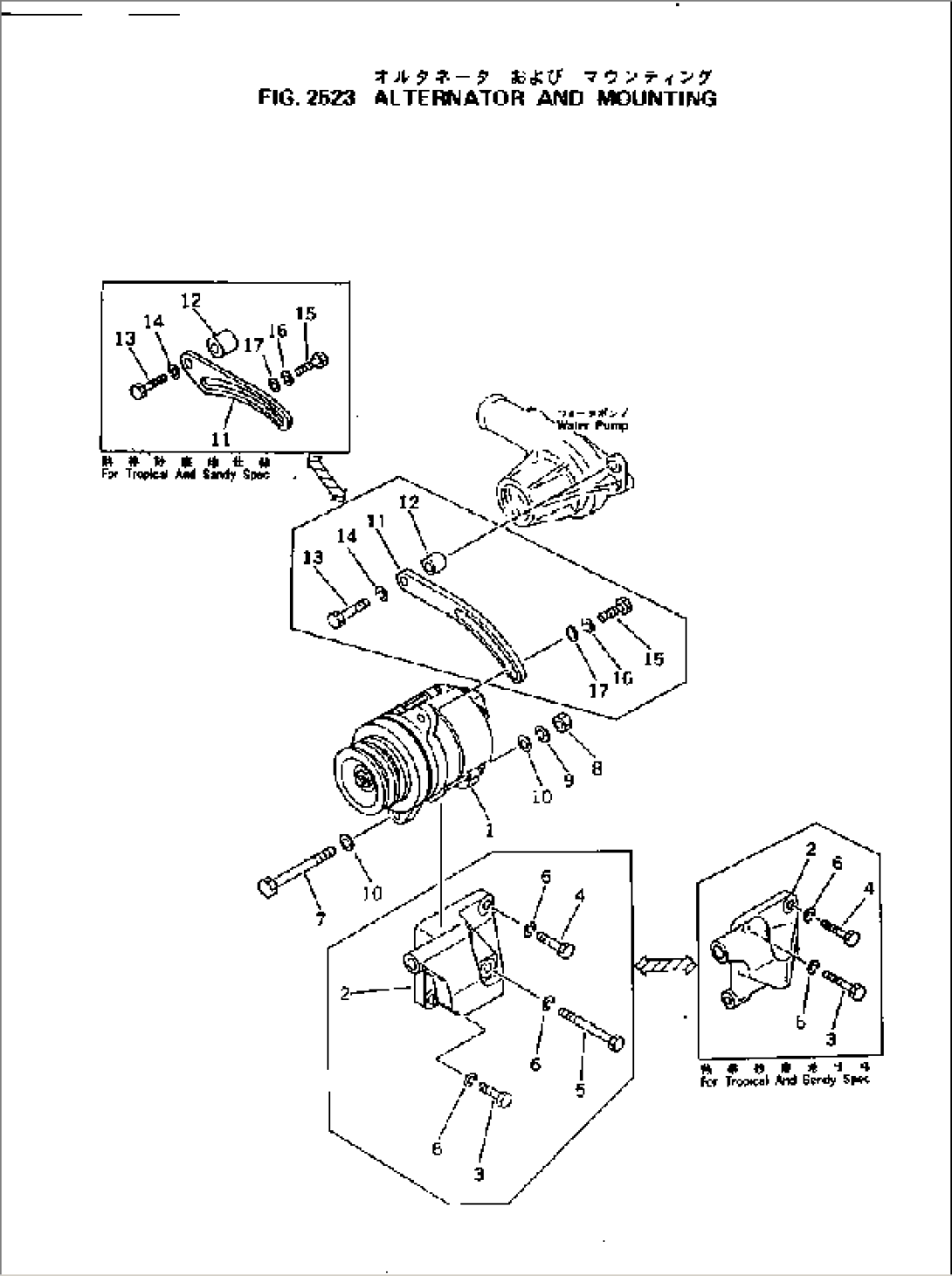 ALTERNATOR AND MOUNTING