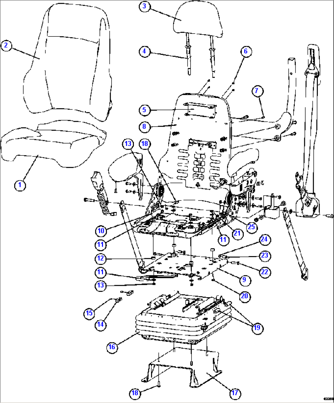 SEAT ASSEMBLY 1/2 58E-57-00501