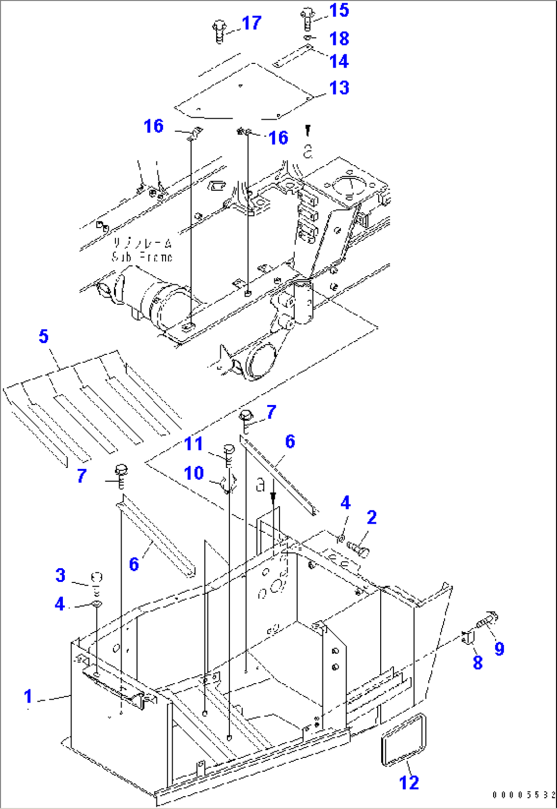 LOWER FENDER¤ L.H. (1/2) (WITH LADDER LAMP)