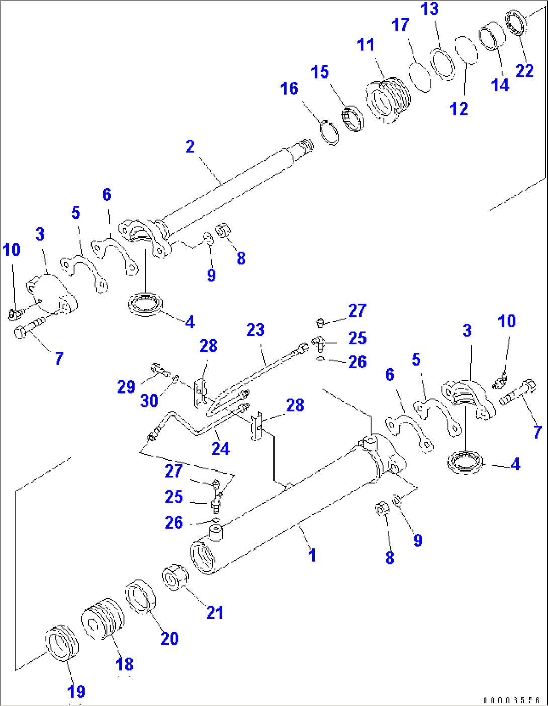 DRAWBAR SHIFT CYLINDER(#11035-)