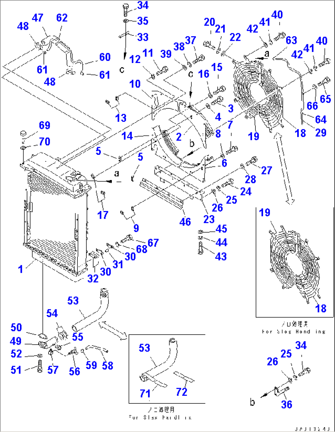 RADIATOR COVER AND PIPING(#16690-)