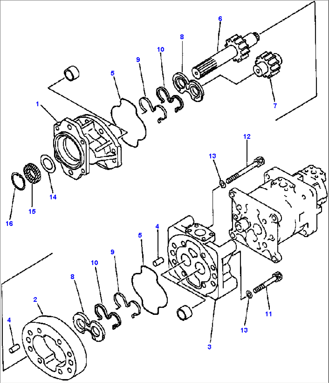 HYDRAULIC PUMP (TORQUEFLOW TRANSMISSION) (1/3)