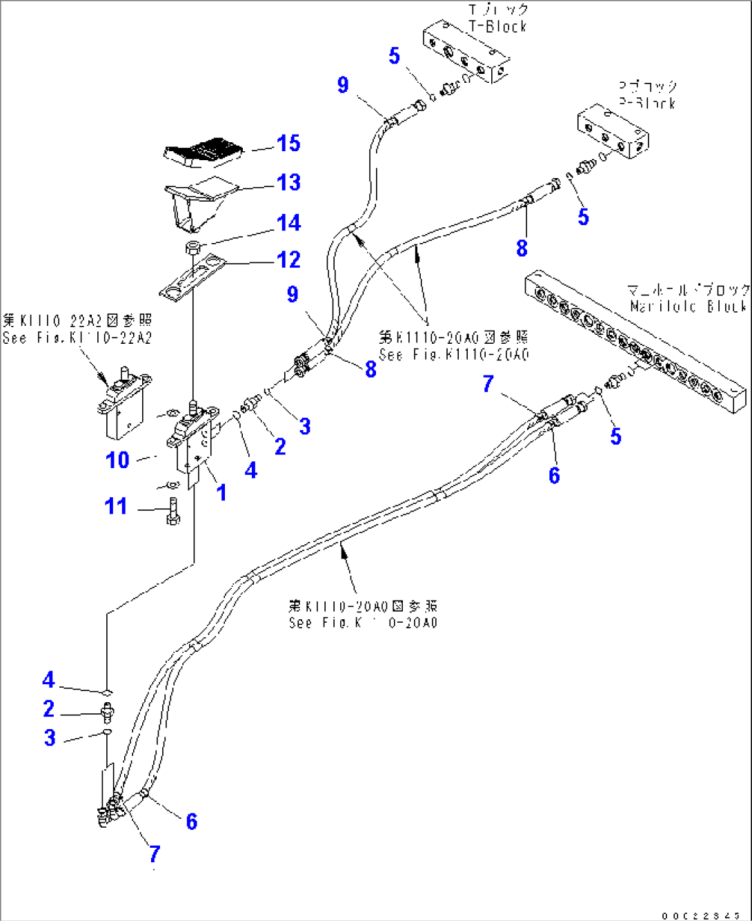 FLOOR (ADDITIONAL WORK EQUIPMENT CONTROL PEDAL) (FOR 2 ATTACHMENT)