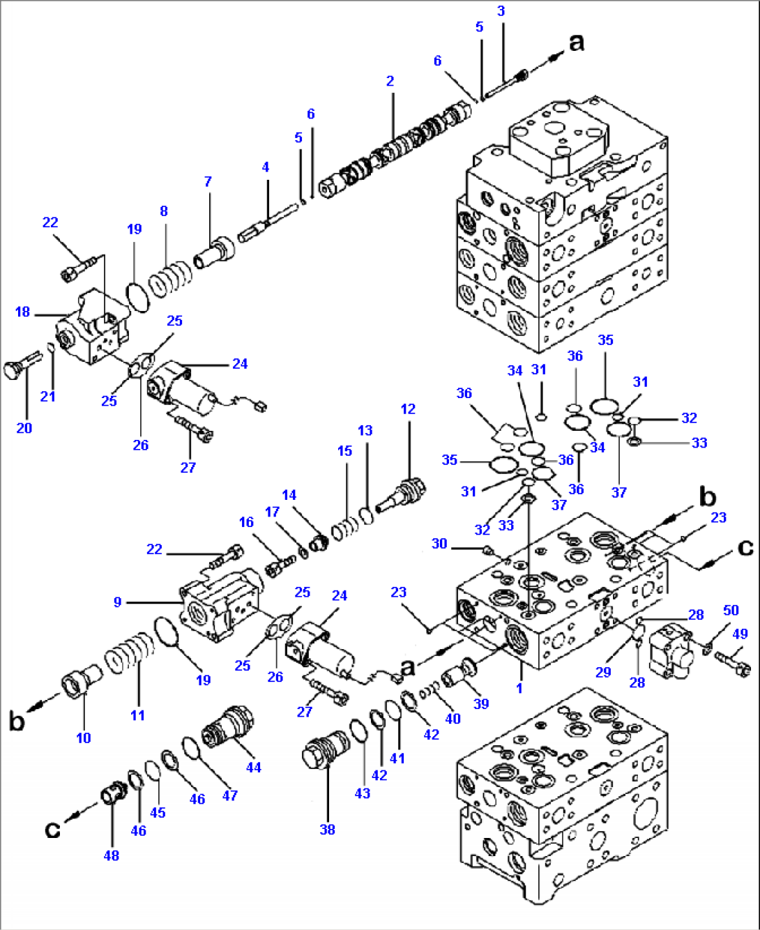 H0121-07B0 MAIN VALVE 3-SPOOL FOR ECSS (7/12)
