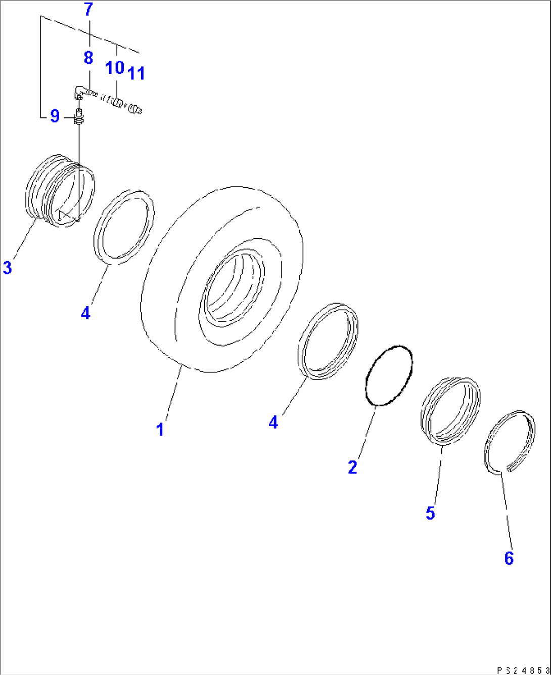 FRONT WHEEL (SUPER LARGE BORE VALVE)
