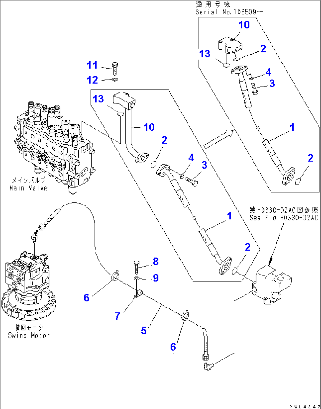 RETURN LINE (HOSE)(#100717-)