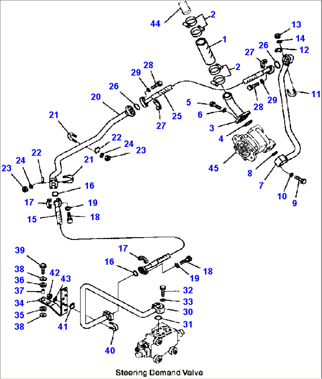 H4410-01A0 STEERING PIPING SUCTION AND DELIVERY LINE