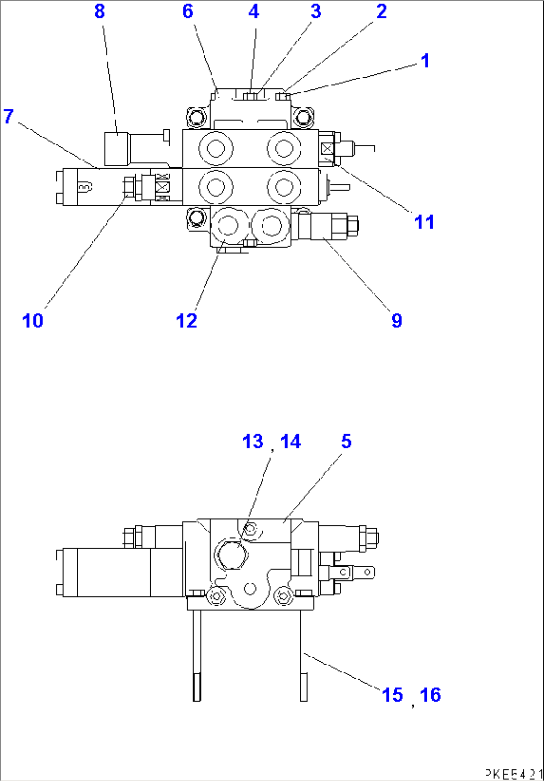 2-SPOOL CONTROL VALVE (INNER PARTS)