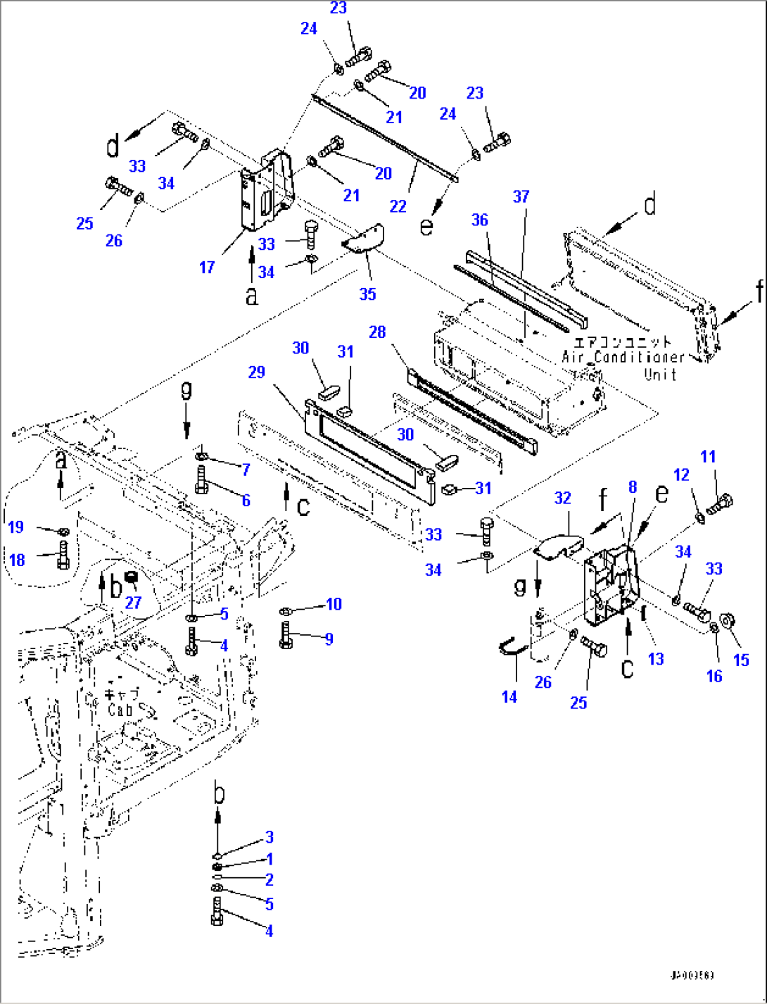 Cab, Heater Piping (#B60001-)