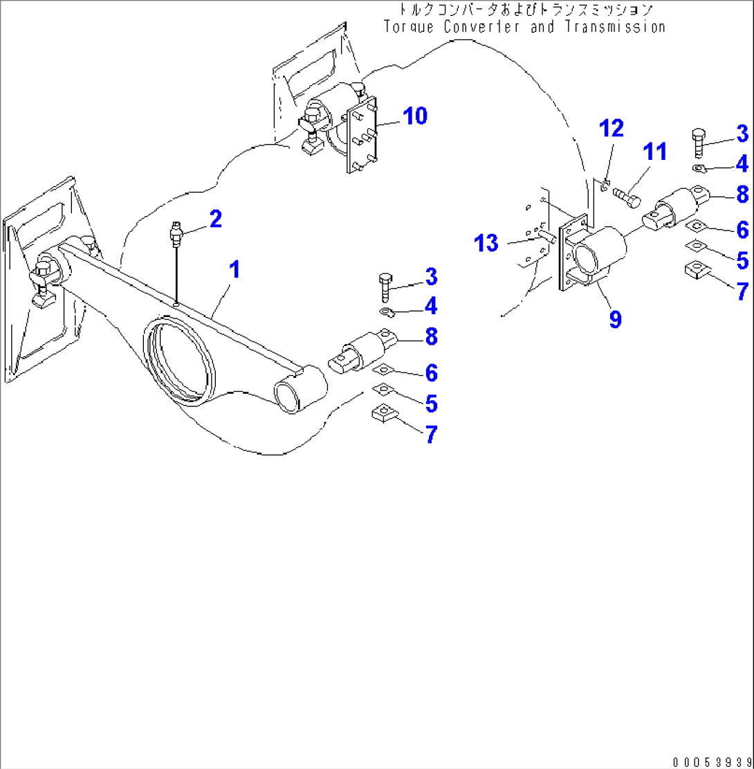 TORQUE CONVERTER AND TRANSMISSION MOUNT (FOR TURKEY KTI)