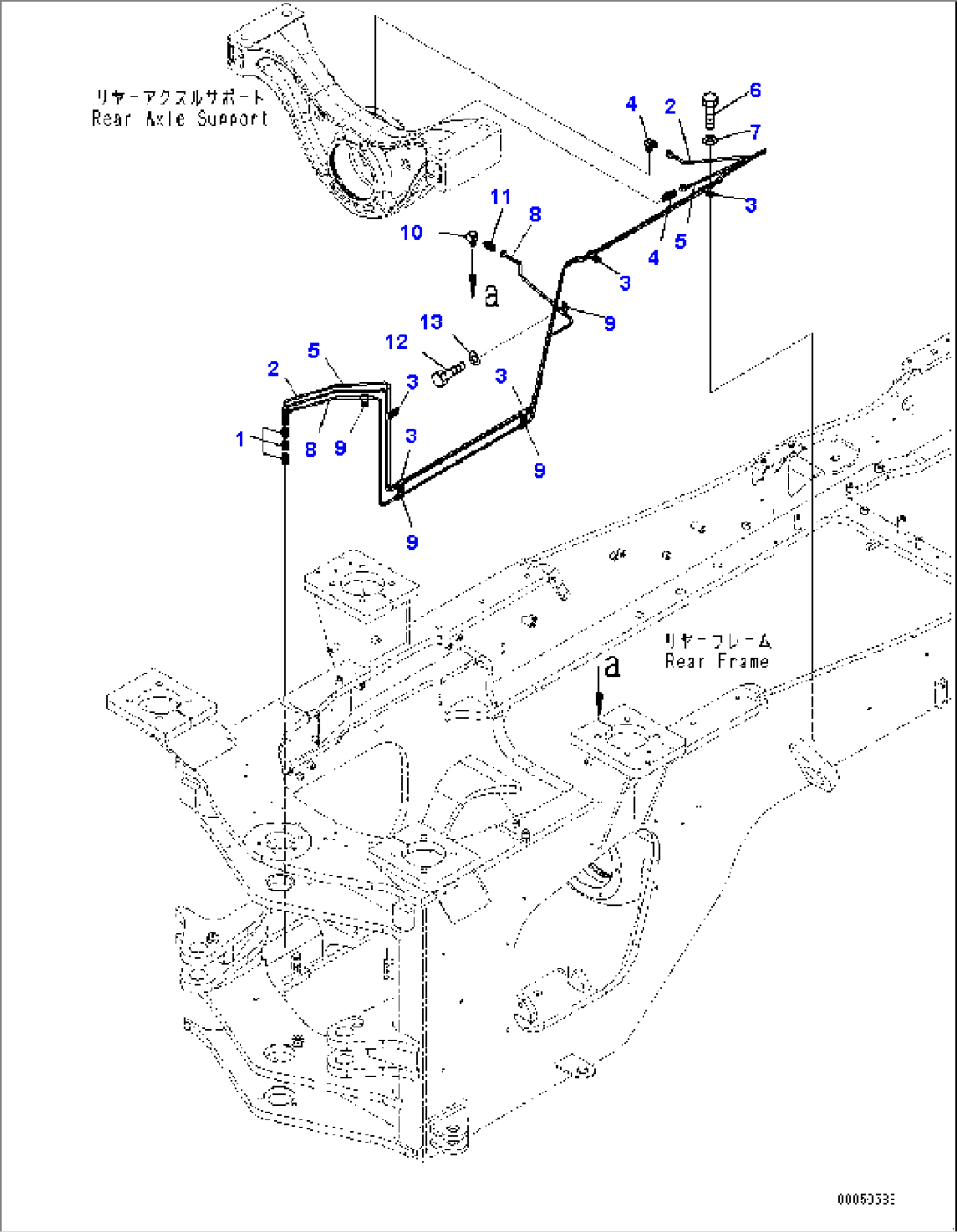 Remote Greasing System, Axle Support (#90216-)