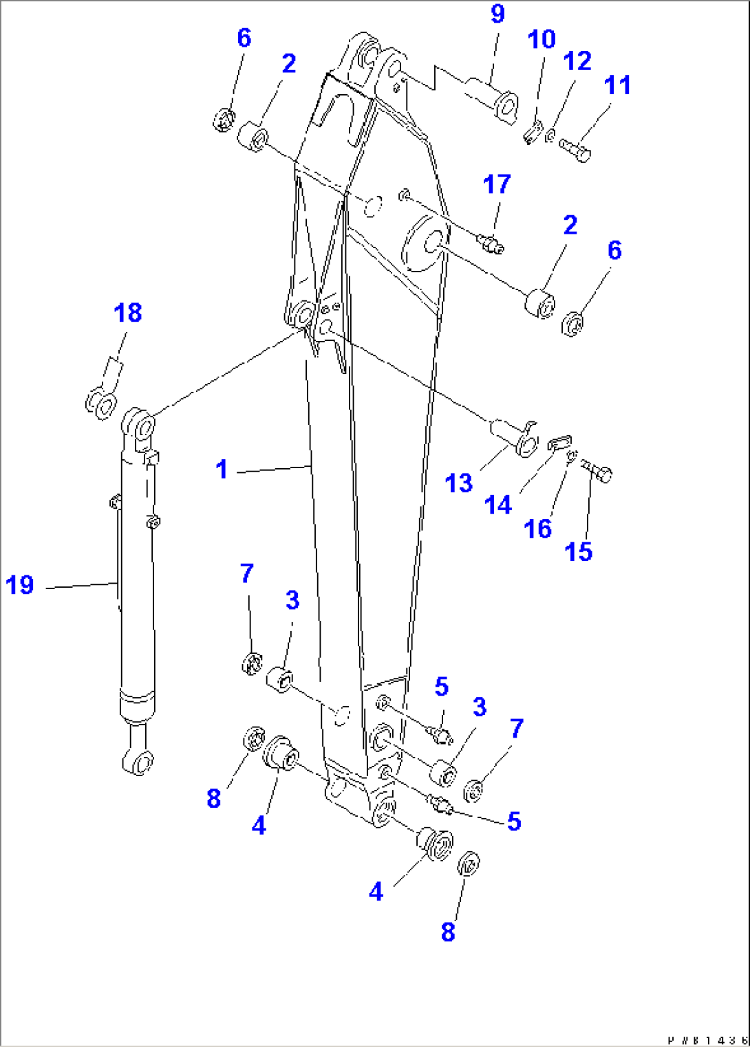 ARM (3.2M) (ARM AND BUCKET CYLINDER)